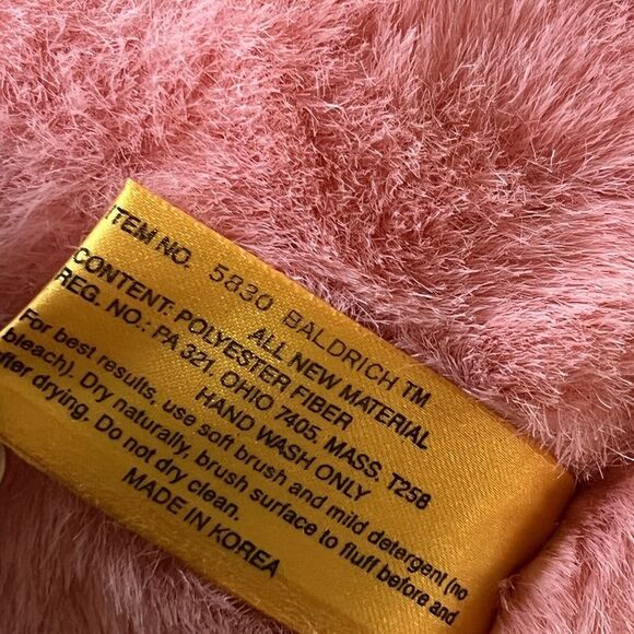 Vintage 24K Polar Puff Dumplings Plush Baldrich 5830 Bear Pink 1991 - Picture 7 of 8